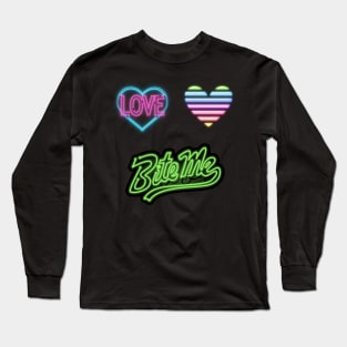 neon signs sticker pack Long Sleeve T-Shirt